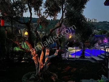 Ağaçlıda Havuzlu, Tek Katlı, Eşyalı, Müstakil Ev