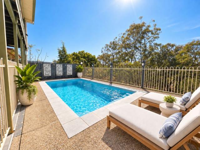 A beautiful family home with a pool