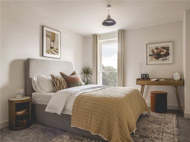 A beautifully designed, brand new furnished two bedroom apartment in the heart of Eddington, Cambridge. Part of Present Made, a new neighbourhood designed to offer the ultimate rental experience