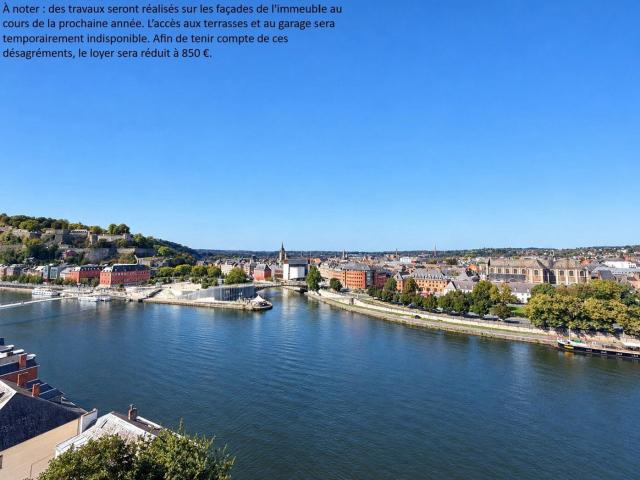 A bright flat on the banks of the Meuse with views of the Co