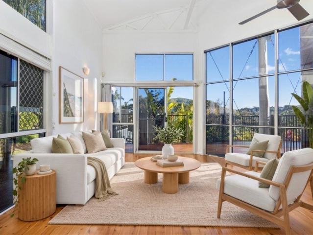 A Coastal Retreat with Architectural Character and Mount Coolum Views