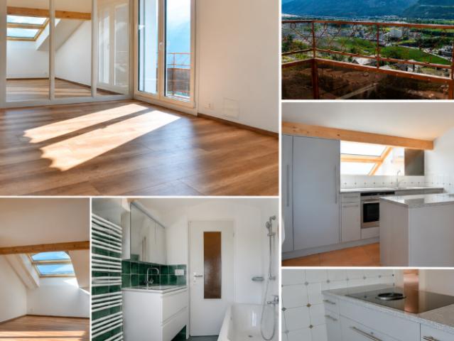 A Corin de la Crête: charmant appartement très lumineux de 2.5 pièces