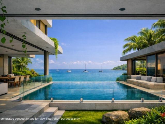 A Gated Address on the Water's Edge