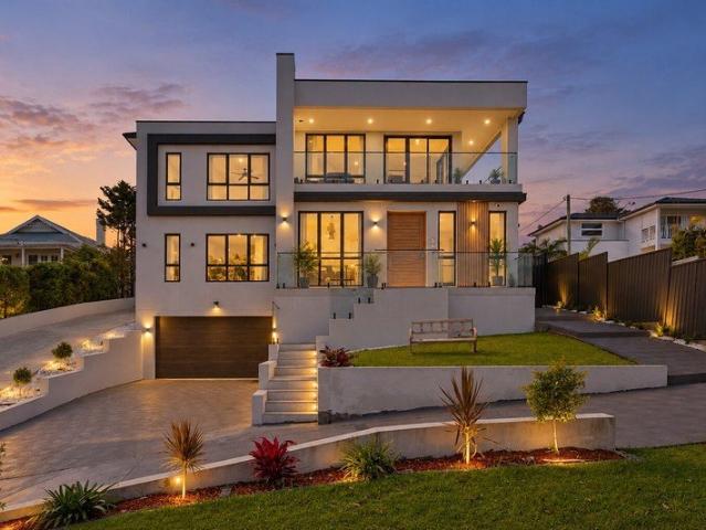 A grand scale coastal residence with ocean views