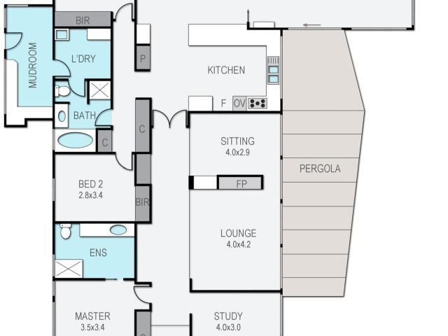 A Hidden Oasis of Family Harmony, Refined Entertaining and Substantial Shedding