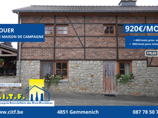 à louer Maison Gemmenich Bammersweide 12