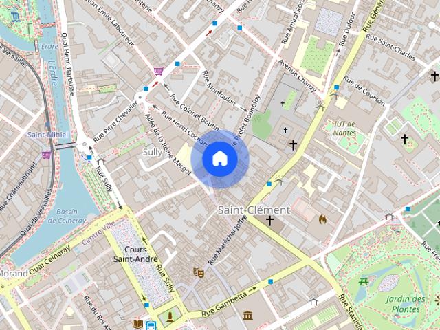 A LOUER NANTES ST CLEMENT Studio ENTIEREMENT MEUBLï¿½ de 22,39 mï¿½