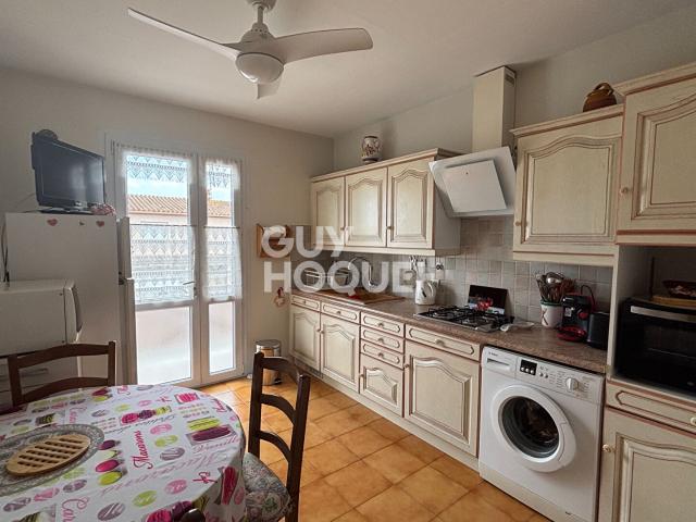 À louer à l'année Appartement meublé 4 pièces avec balcon et jardin commun à Villeneuve de la Raho