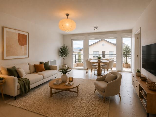 À louer à Vétraz Monthoux 74100 – Bel appartement lumineux avec balcon