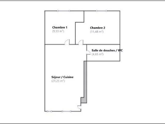 Réservé, bail encours de signature appartement T3 refait à neuf disponible à partir de juillet 2026