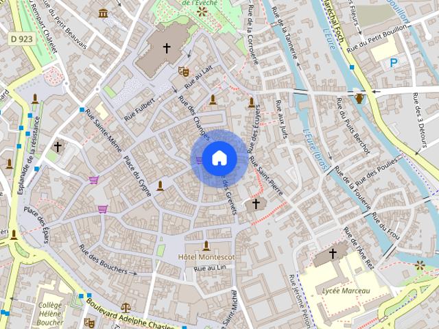 A LOUER STUDIO MEUBLE CENTRE VILLE