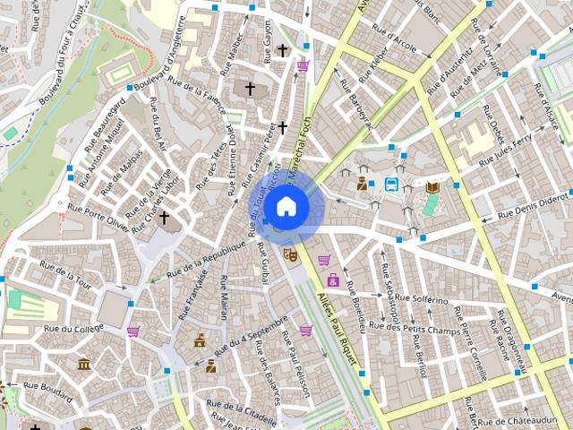 À louer T2 AVEC TERRASSE +PARKING situé à Béziers 34500