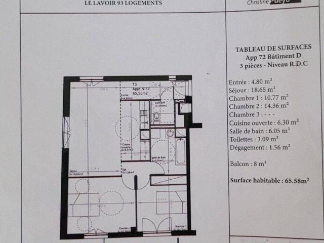 A LOUER T3 LORMONT