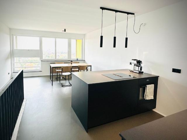 A piece of Berlin architectural history. 110 sqm · 16th floor · fully furnished · maisonette, Berlin Amsterdam Apartments for Rent
