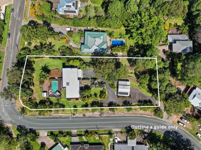 A Private Acreage Retreat with Ocean Views & Dual Living Option