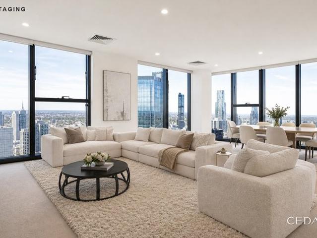 A Rare Custom Three Bedroom Residence High Above Collins Street