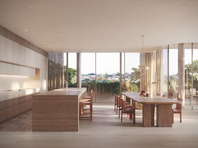 A rare north east corner penthouse, elevated above Kew with sweeping views