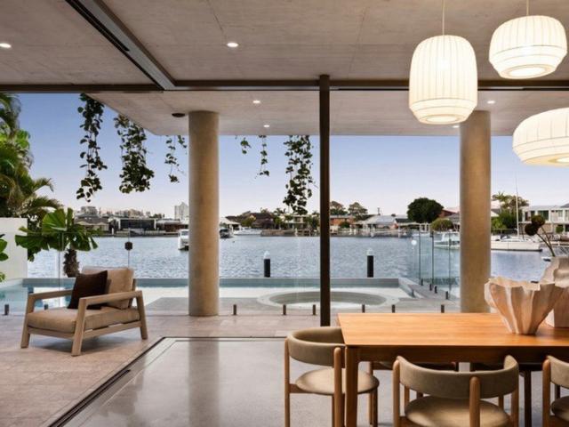 A STATEMENT IN ARCHITECTURAL WATERFRONT LIVING NORTH FACING MOOLOOLABA DEEP WATER