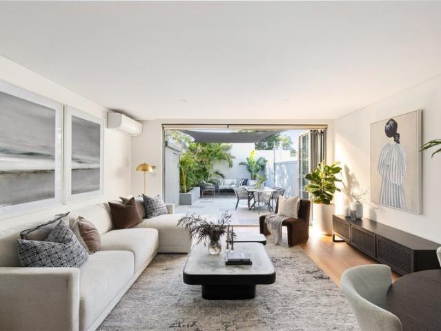 A sun filled designer terrace in a top village setting