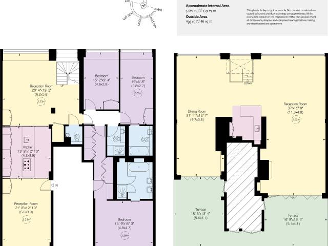A superb three bedroom duplex apartment moments from Kensington Gardens