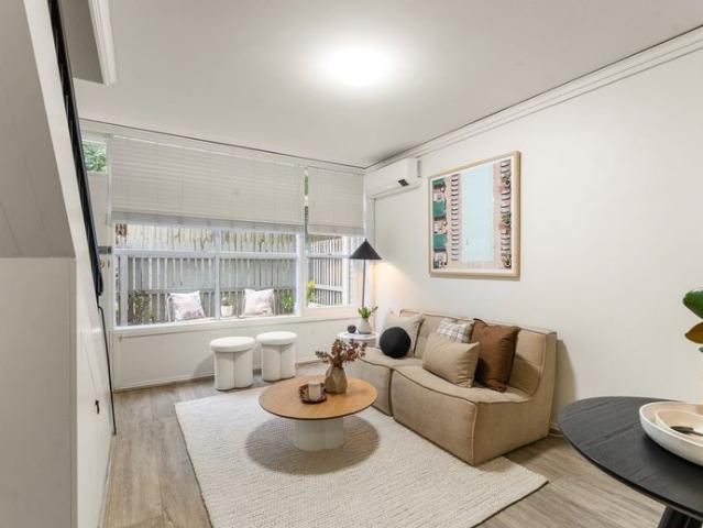 A SAVVY STANDOUT IN REAR SECLUSION