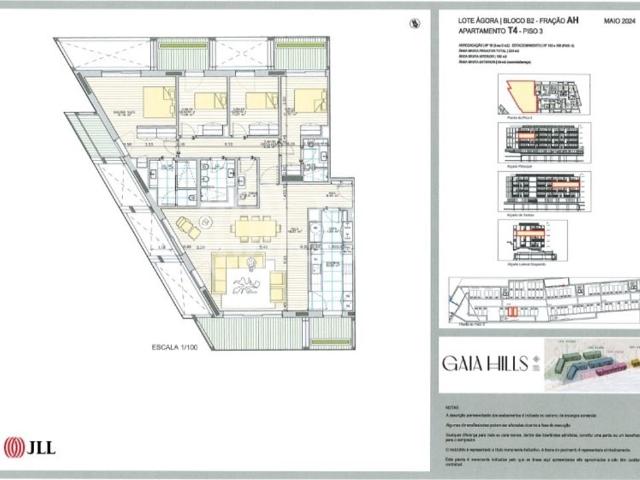 à venda Apartamento de alto padrão de 185 m2, Vila Nova de Gaia, Porto