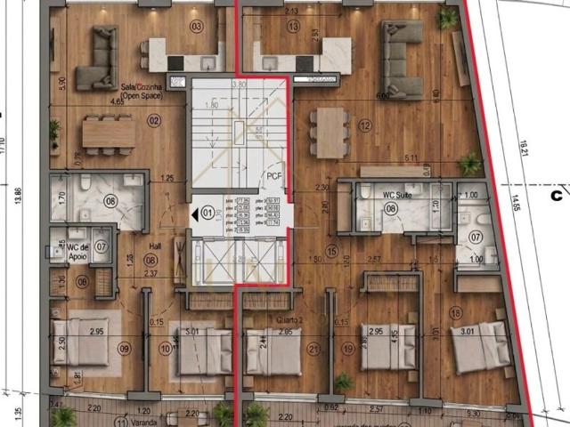 à venda Apartamento de alto padrão de 137 m2, Santa Marta do Pinhal, Seixal, Setúbal