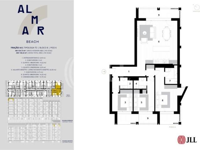 à venda Apartamento de alto padrão de 135 m2, Almada, Setúbal