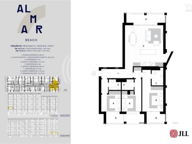 à venda Apartamento de luxo de 135 m2, Almada, Portugal