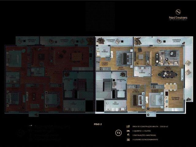 à venda Apartamento de luxo de 250 m2, Cascais e Estoril, Cascais, Lisboa