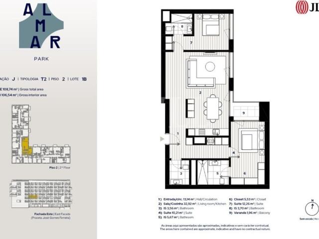 à venda Luxuoso apartamento de 107 m2, Almada, Portugal