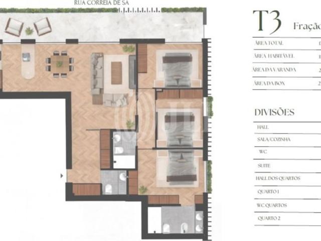 à venda Luxuoso apartamento de 119 m2, Lordelo Lordelo do Ouro, Porto