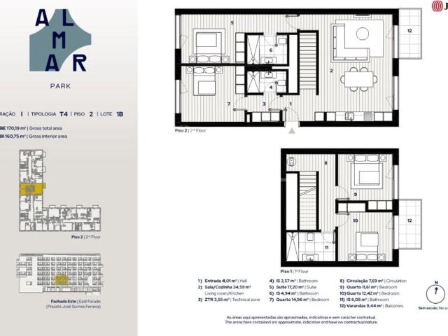 à venda Luxuoso apartamento de 161 m2, Almada, Portugal