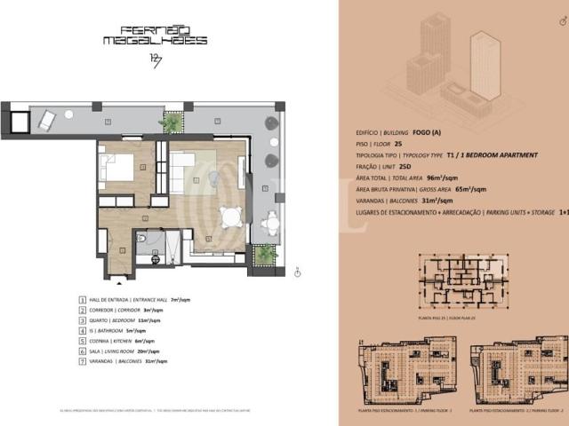 à venda Luxuoso apartamento de 65 m2, Porto, Portugal