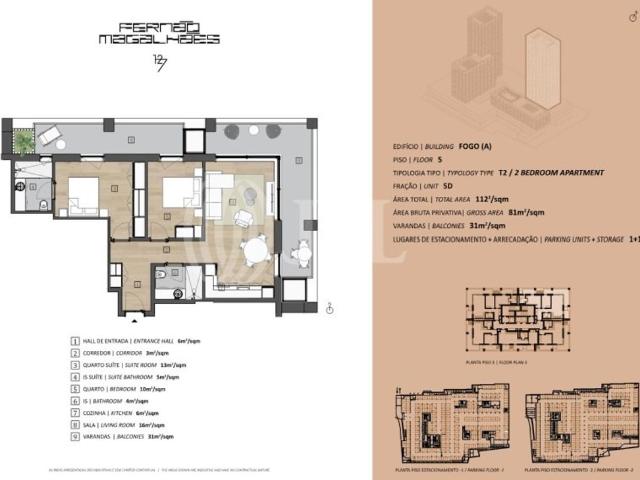 à venda Luxuoso apartamento de 81 m2, Porto, Portugal