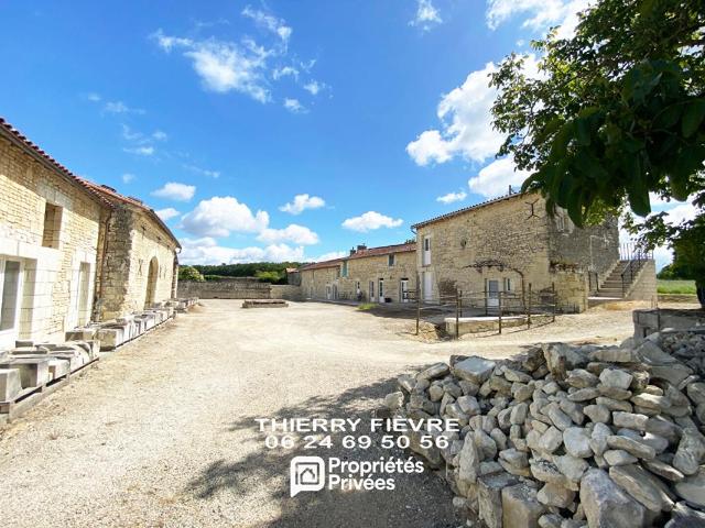 À vendre 86200 Glénouze Maison de 10 pièces 312 m2 avec gîte indépendant, dépendance, terrain, bois et caves
