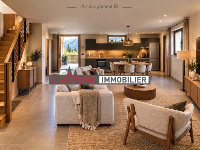 A vendre T2 duplex au dernier étage au Fayet 51m² Saint Gervais les Bains