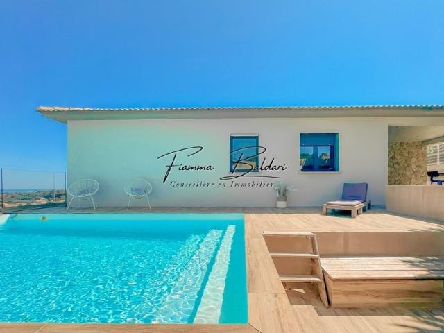 À vendre Villa moderne de 130m² + T2 45m², Terrain 840m², Vue mer, Folelli, Penta di Casinca, Haute Corse 20