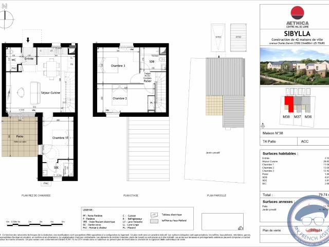 À Vendre à Chambray Lès Tours: Maison Neuve de 5 Pièces