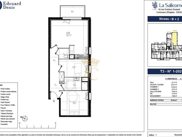 À vendre à Étaples: appartement neuf avec Agence Centrale