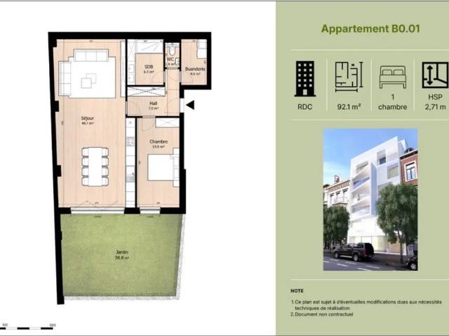 à vendre Appartement Liège boulevard de la Sauveniere