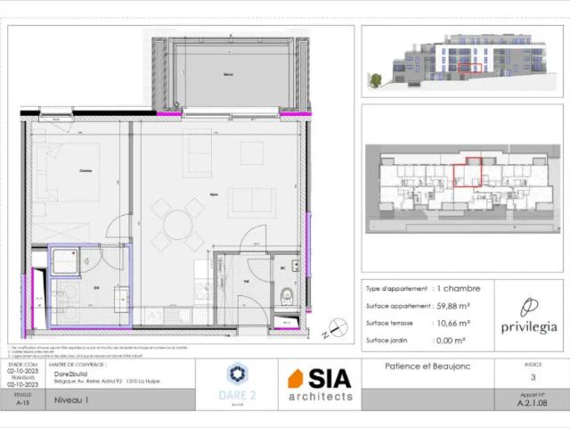 à vendre Appartement Liège Rue de la Bure aux Femmes