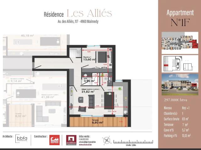 à vendre Appartement Malmedy Avenue des Alliés
