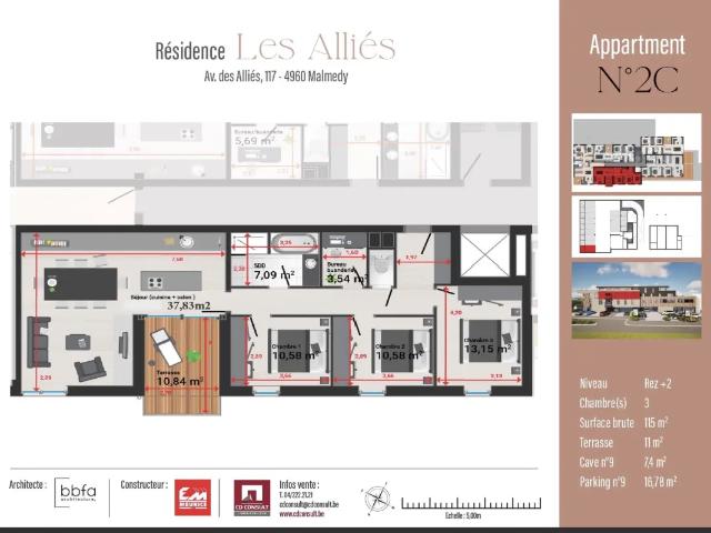 à vendre Appartement Malmedy Avenue des Alliés