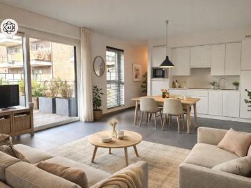 Appartement te koop in Moere - Terras