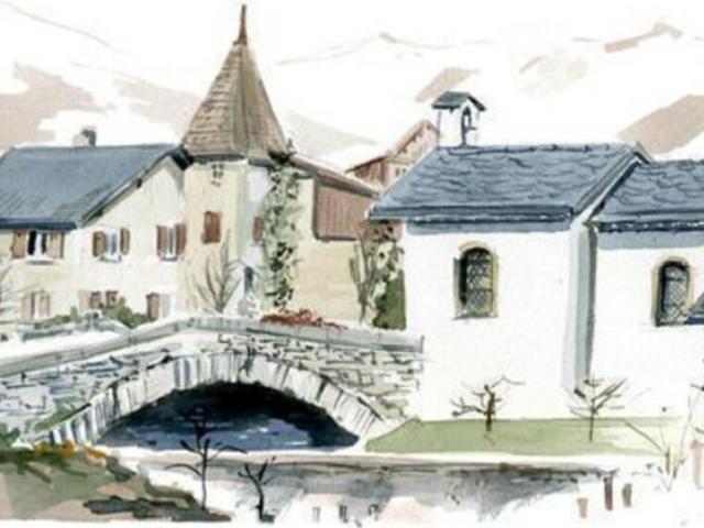 A VENDRE BRAMOIS: En face du pont historique, 4.5 pièces avec jardin