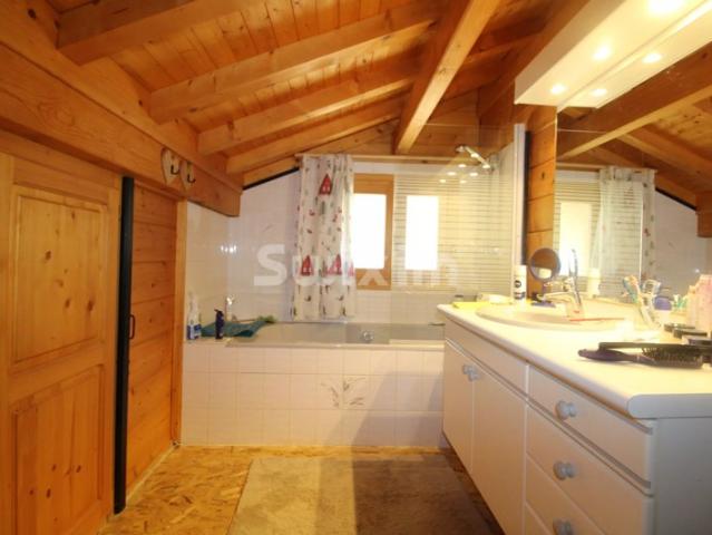 À vendre – Chalet en madriers 4 pièces avec terrasse panoramique – Habère Lullin Vallée Verte