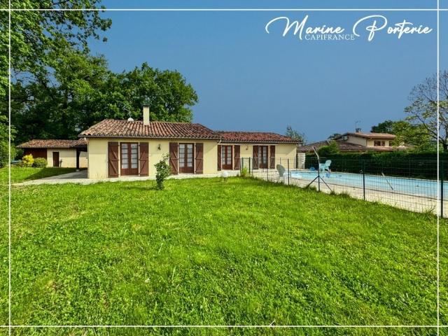 ? À vendre – Maison de plain pied 160 m² avec piscine, garage et grand terrain – Castéra Verduzan