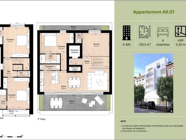 à vendre Penthouse Liège boulevard de la Sauveniere