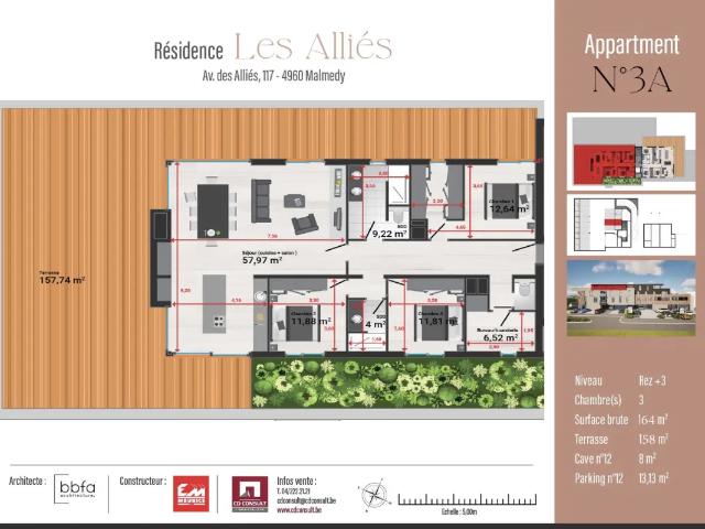 à vendre Penthouse Malmedy Avenue des Alliés